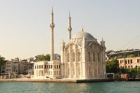 Mosque viewed from the Bosphorus Cruise