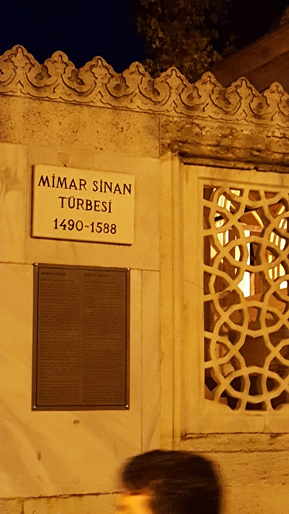 The modest tomb of one of the greatest Muslim Architect, Sinan, who was responsible for designing the best of Turkish Buildings